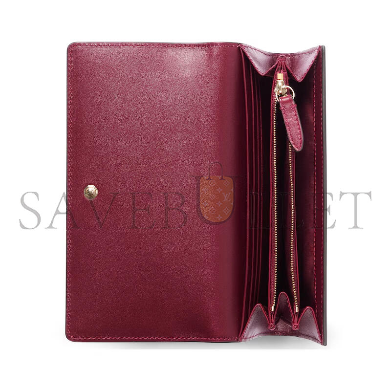 GUCCI GG EMBLEM CONTINENTAL WALLET 847210 (19*10*3.5cm)
